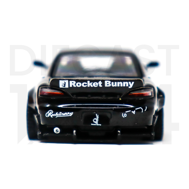 Mini GT 1:64 Nissan Silvia (S15) Rocket Bunny – Black Pearl – RHD – MiJo Exclusives rear tail lights