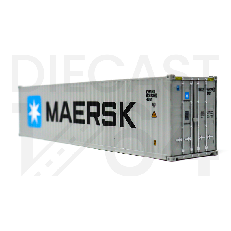 Mini GT 1:64 Dry Container 40′ “MAERSK” Limited Edition – Full Diecast Metal with logo and closed doors