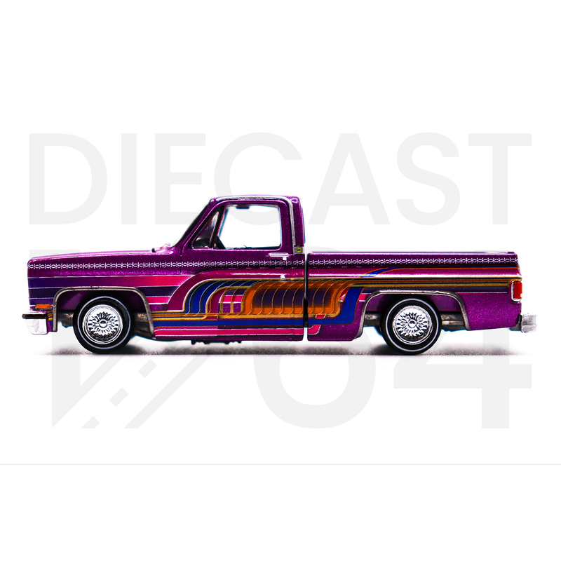 Diecast 164 | Auto World 83 Chevy Silverado Pickup Lowrider