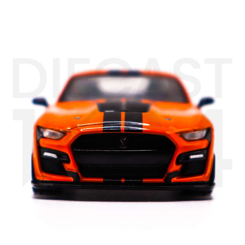 Mini GT 1:64 Ford Mustang Shelby GT500 (Twister Orange) – MiJo Exclusives USA MGT00505 front bumper