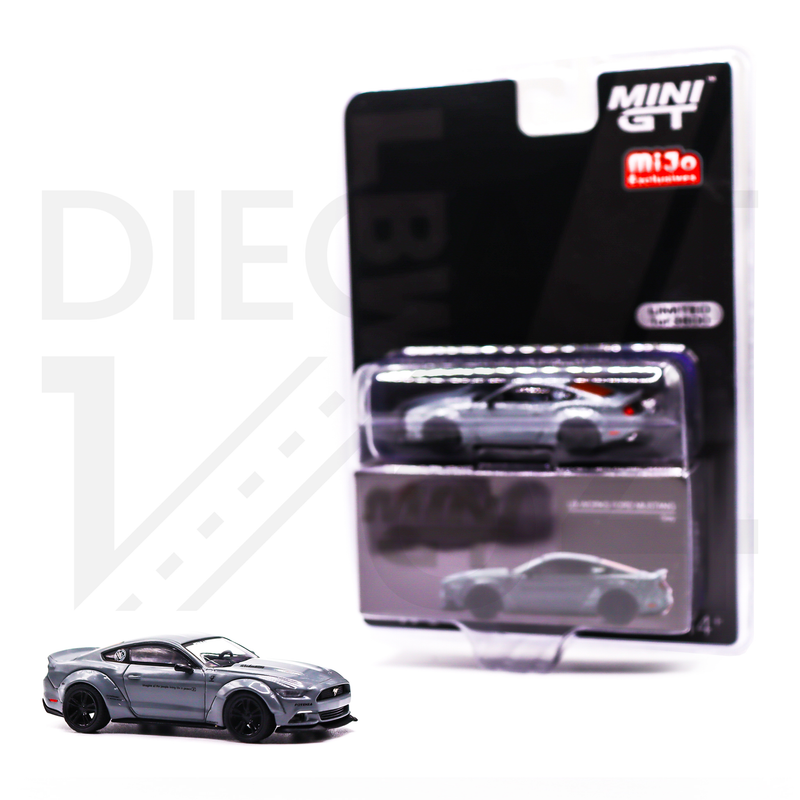 Mini GT 1:64 Ford Mustang GT LB-Works Grey – Mijo Exclusive MGT00470