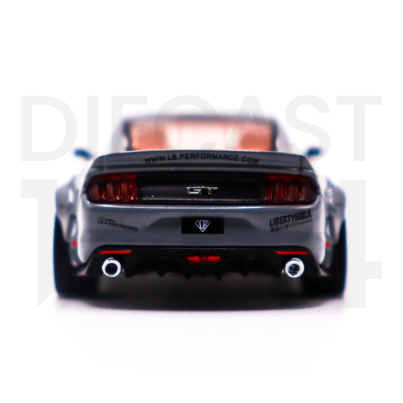 Mini GT 1:64 Ford Mustang GT LB-Works Grey – Mijo Exclusive MGT00470 rear bumper