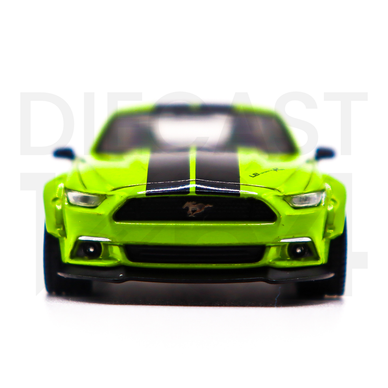 Mini GT LB-WORKS Ford Mustang Grabber Lime front bumper