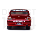 Johnny Lightning 50th Anniversary 1:64 MiJo Exclusives – 2004 Mitsubishi Lancer Evolution Advan Yokohama rear bumper and tail lights(Black/Red)