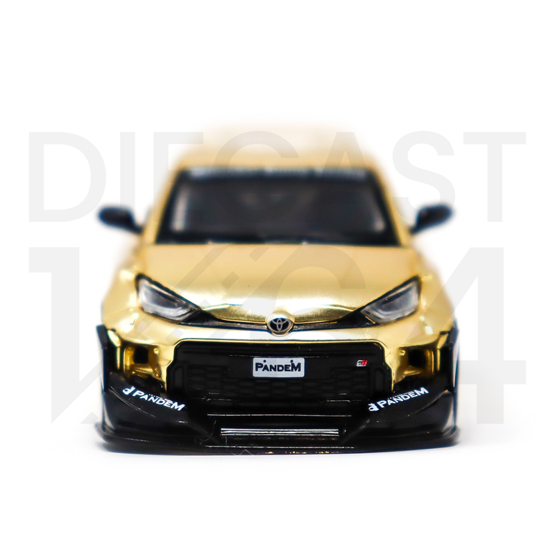 Pop Race Toyota Yaris Pandem GR - Satin Gold front bumper and headlights