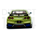 Inno64 Nissan GT-R (R35) - Millenium Jade rear bumper and titanium exhaust tips