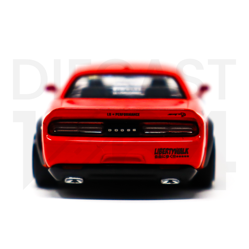 Diecast 164 Tarmac Works LB WORKS Challenger SRT in Red