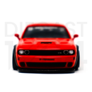Tarmac Works 1:64 LB-WORKS Dodge Challenger SRT Hellcat front bumper with LB Performance – Red – MiJo Exclusives