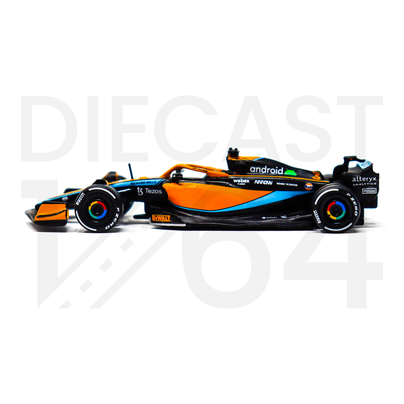 Tarmac Works 1:64 McLaren MCL36 Australian Grand Prix 2022 Daniel Ricciardo – MiJo Exclusives driver side wheels and tires