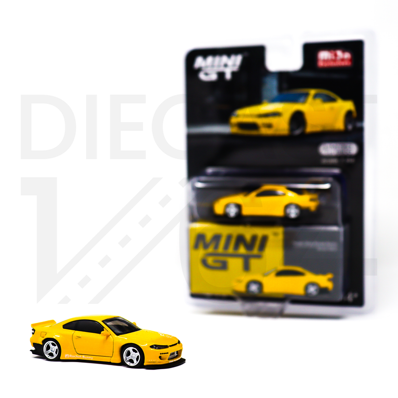 Mini GT 643 Nissan Silvia S15 Rocket Bunny – Bronze Yellow