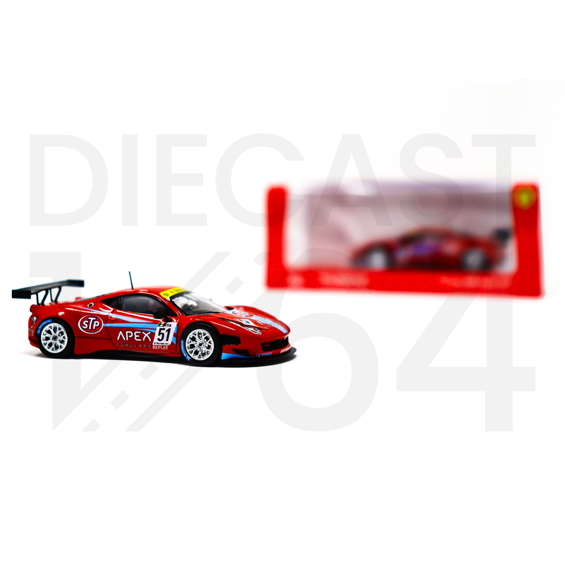 Tarmac Works 1:64 Ferrari 458 Italia GT3 FIA GT3 Europe 2011 D. Brown / G. Geddie- Red