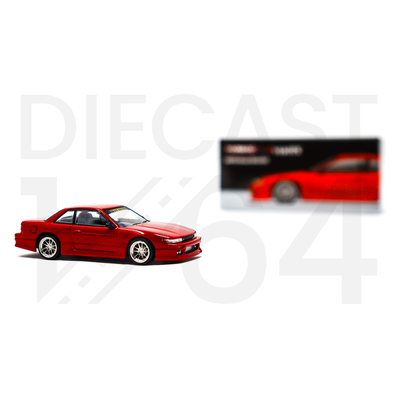 Tarmac Works 1:64 VERTEX Nissan Silvia S13 – Red Metallic – Global64