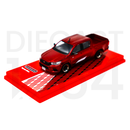 Tarmac Works 1:64 Toyota Hilux on plastic base display – Red- Road64