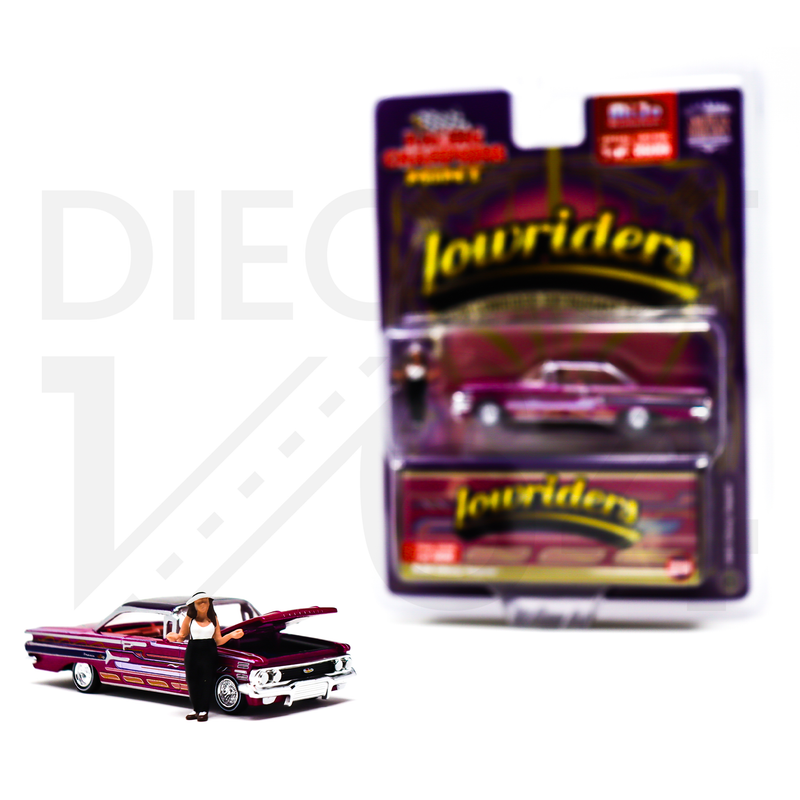 Racing Champions 1:64 Lowriders 1960 Chevrolet Impala SS with American Diorama Figure Limited 3,600 Pieces – Mijo Exclusives