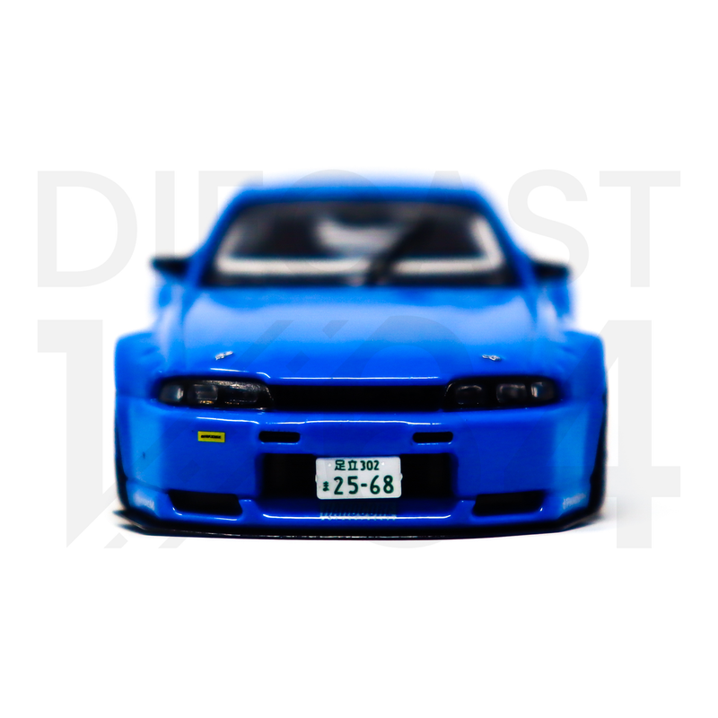 NISSAN SKYLINE GT-R (R33) "Pandem / Rocket Bunny" Blue front bumper with license plate