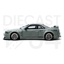 NISSAN SKYLINE GT-R (R33) "Pandem / Rocket Bunny" Cement Grey Matte driver side door and fender