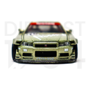 Kaido House x Mini GT 1:64 Nissan Skyline GT-R (R34) Kaido Works V4 front bumper with GT-R emblem