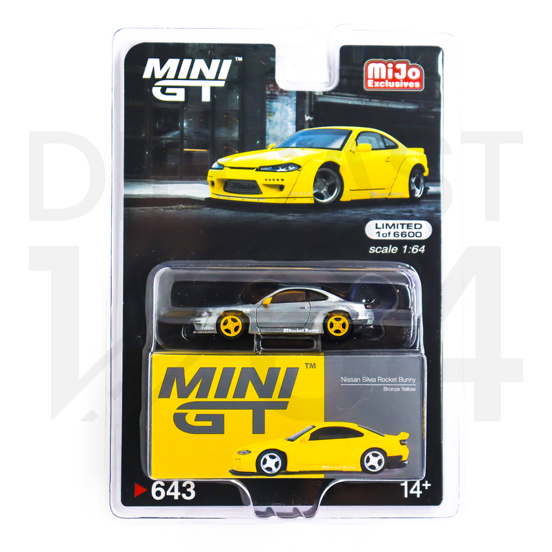 CHASE VERSION - Mini GT Nissan Silvia S15 Rocket Bunny – Bronze Yellow