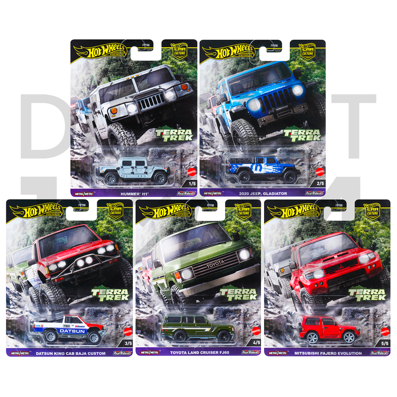 (Pre-order) Hot Wheels Premium Car Culture Terra Trek 2024 Release C - Set of 5