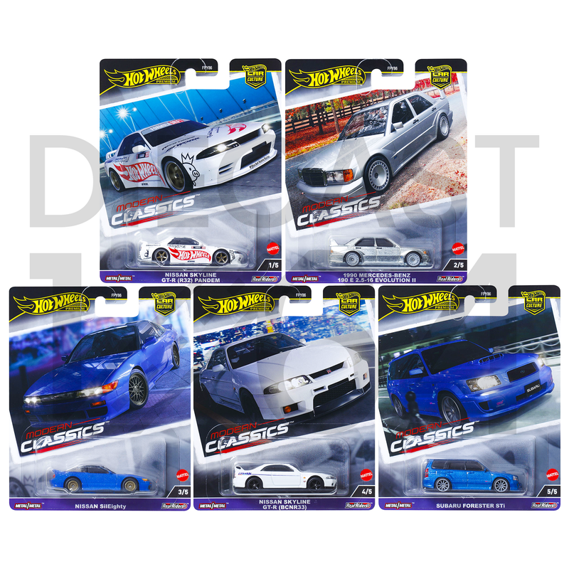 (Pre-order) Hot Wheels Premium Car Culture Modern Classics 2024 Release E - Set of 5