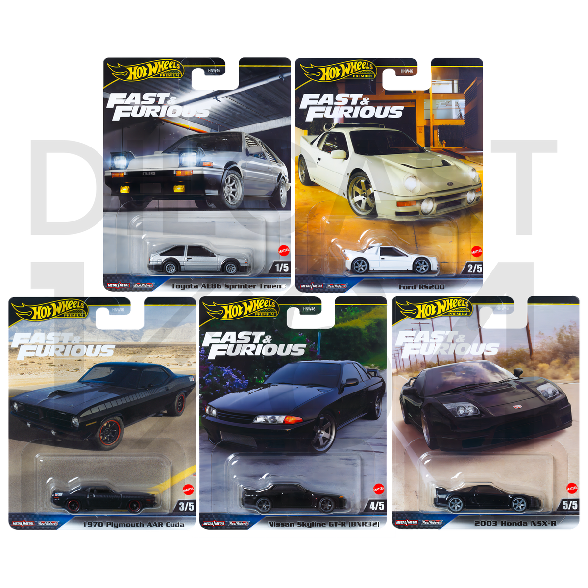 DieCast164FastandFurious5SetPr
