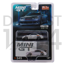Mini GT 1:64 Nissan Silvia Top Secret (S15) – Silver – Mijo Exclusives