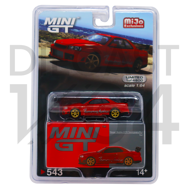 Mini GT 1:64 Nissan GT-R Tommykaira R RZ Edition Red – Red – MiJo Exclusives