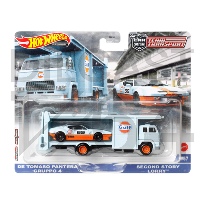 Diecast 164 Hot Wheels Team Transport #58 Gulf Pantera