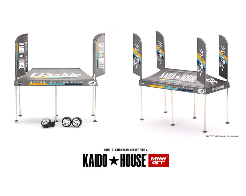 Kaido House x Mini GT 1:64 Kaido House GREDDY Tent V1- Limited Edition