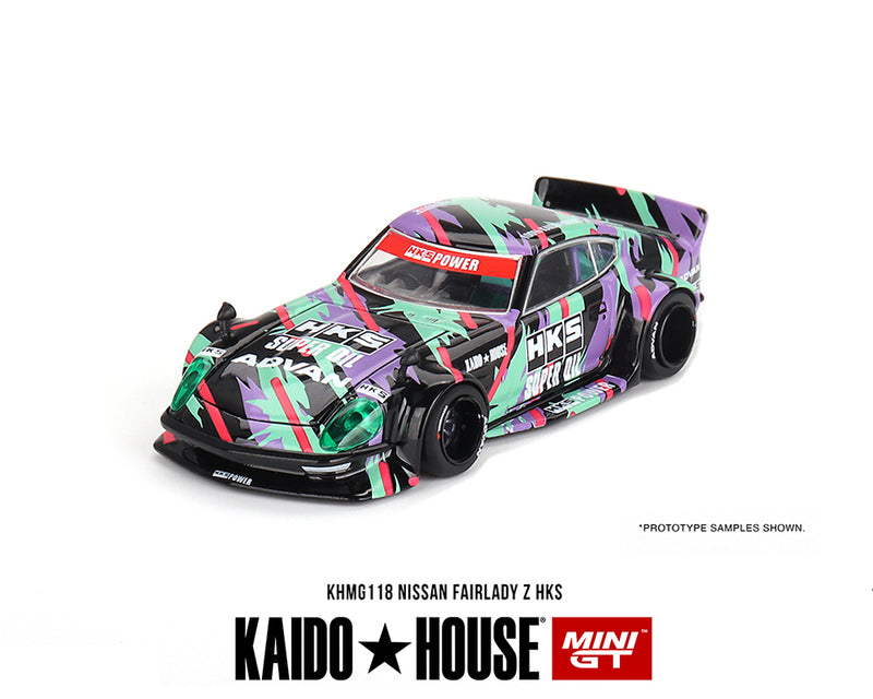 Kaido House x Mini GT 1:64 Nissan Fairlady Z HKS driver side front fender and hood
