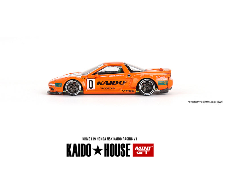 Kaido House x Mini GT 1:64 Honda NSX Kaido Racing V1 driver side