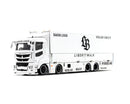 GCD 1:64 Liberty Walk LB-Trucks Mitsubishi Fuso Super Great Transporter Sakon Logix – White driver side