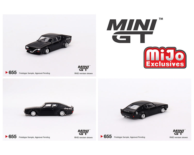 Mini GT 1:64 Nissan Skyline Kenmeri Liberty Walk – Matt Black – MiJo Exclusives