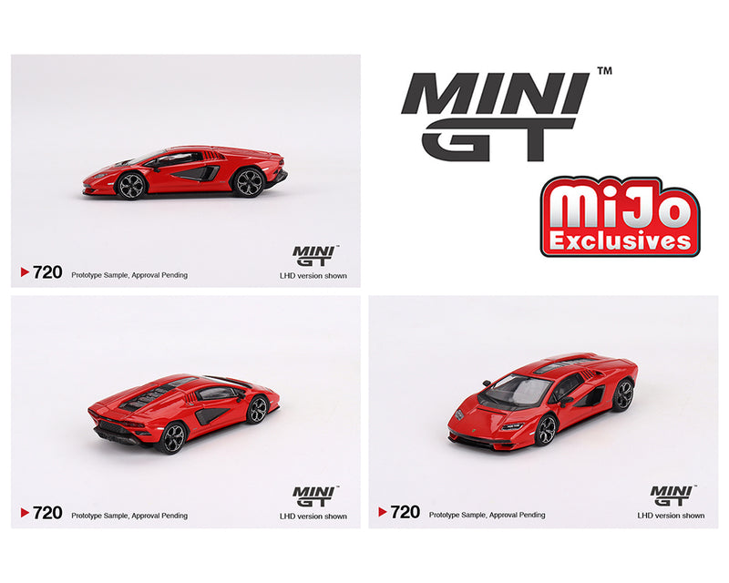 Mini GT 1:64 Lamborghini Countach LPI 800-4 – Rosso Mars – MiJo Exclusives