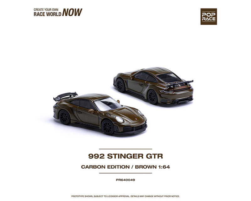 992 Stinger GTR Carbon Edition - Brown 1/64