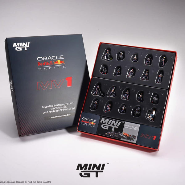 Diecast 164 | Mini GT Red Bull 2022 Abu Dhabi Pit Crew Set