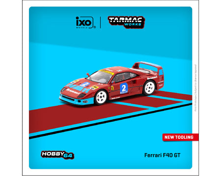 Tarmac Works 1:64 Ferrari F40 GT Italian GT Championship 1992 Pierre-Alexandre Popoff – Hobby64