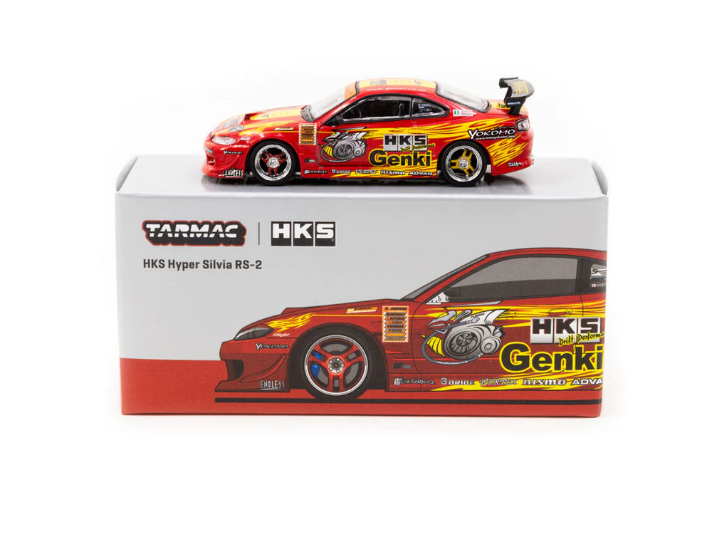 ターマックワークス VERTEX HKS Hiper Silvia RS-2 Diecast 164 | Tarmac Works HKS Hyper Nissan Silvia RS-2