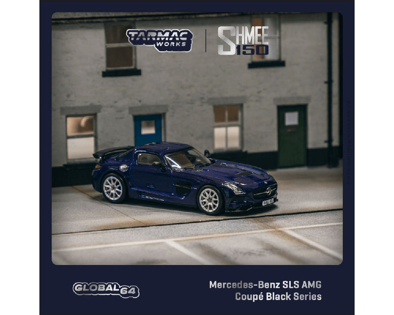 Tarmac Works 1:64 Mercedes-Benz SLS AMG Coupé Black Series SHMEE150 – Blue – Global64
