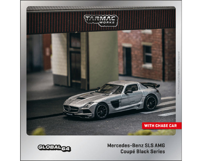 Tarmac Works 1:64 Mercedes-Benz SLS AMG Coupé Black Series – Silver Metallic- Global64