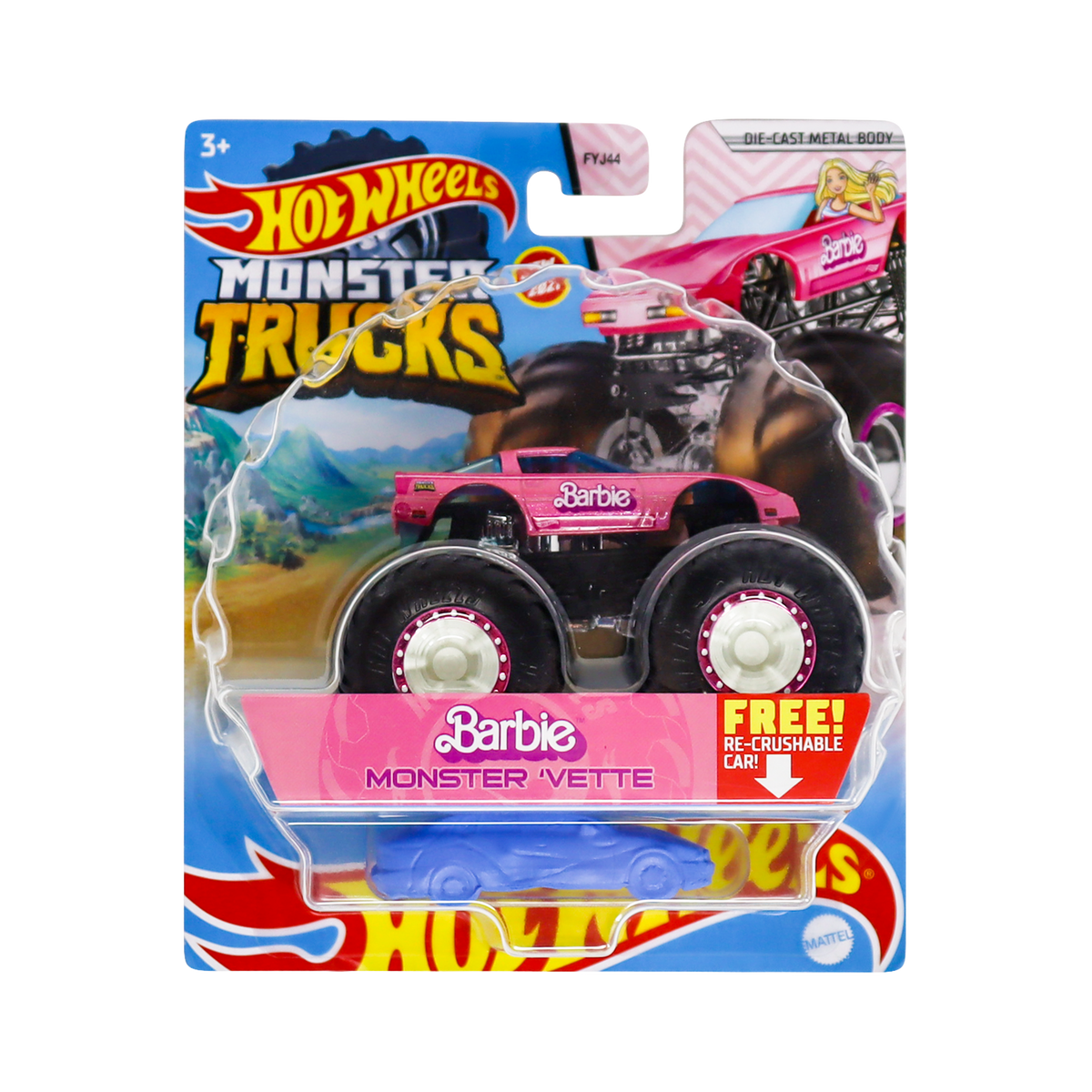 Diecast 164 Hot Wheels Barbie Monster Truck Treasure Hunt