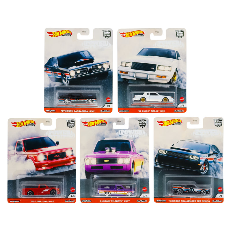 Hot Wheels Car Culture Power Trip Set of 5