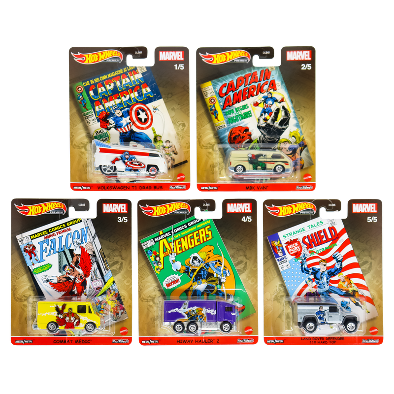 Hot Wheels Pop Culture 2021 Mix 3 Captain America and the Avengers