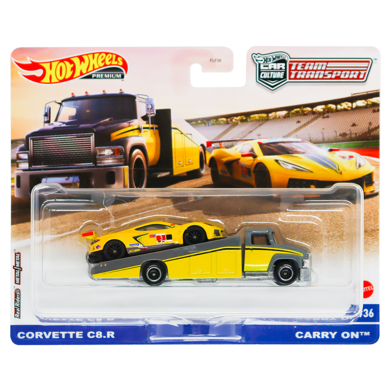 Hot Wheels Car Culture Team Transport Corvette C8 R