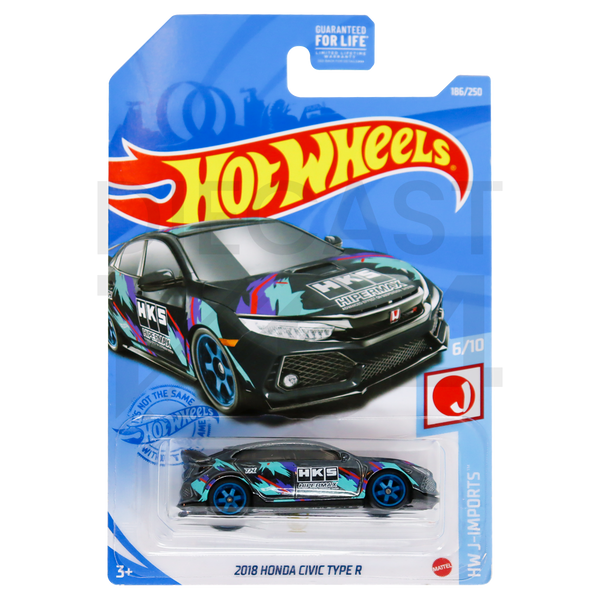 ミニカー Hot Wheels Civic Type R STH Hot Wheels 2021 #186 Honda Civic Type R HKS Super Treasure
