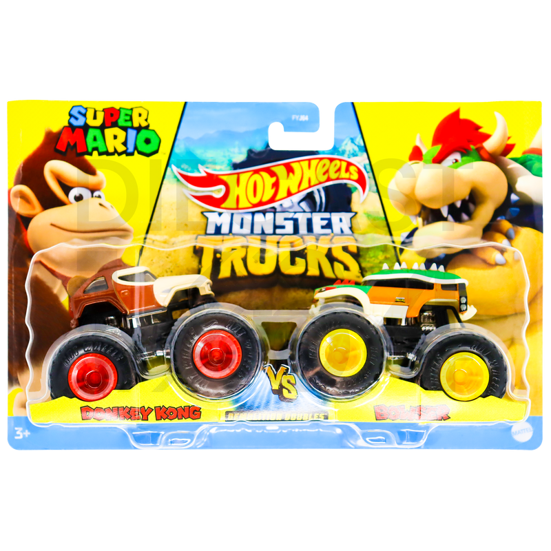 Hot Wheels Monster Truck Demolition Doubles - Donkey Kong vs Bowser
