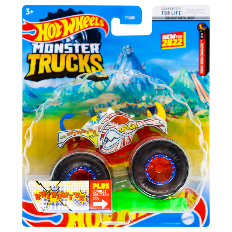 Hot Wheels Comic Book Crashers Rhinomite Monster Truck