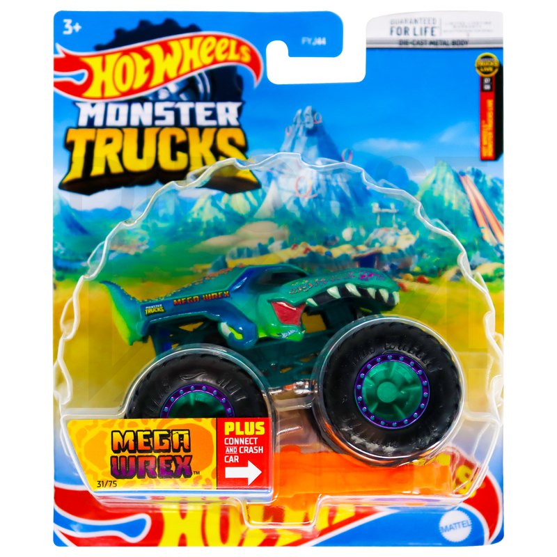 Diecast 164 | Hot Wheels Monster Trucks Live Mega Wrex