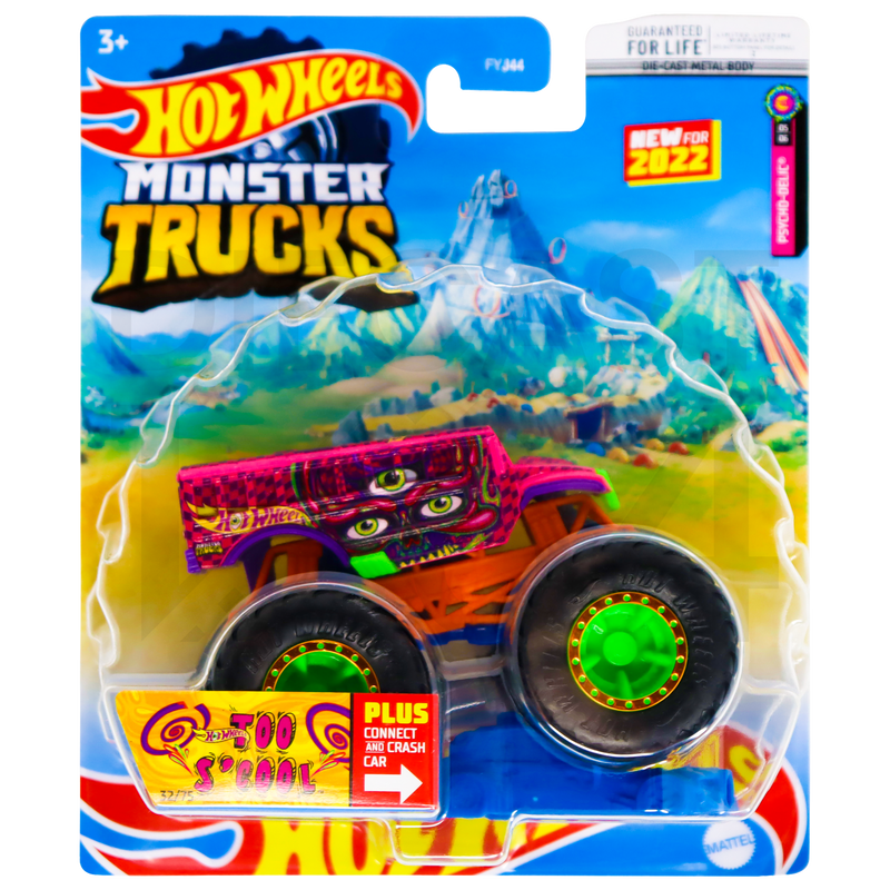Hot Wheels Psycho-Delic Too S'Cool Monster Truck