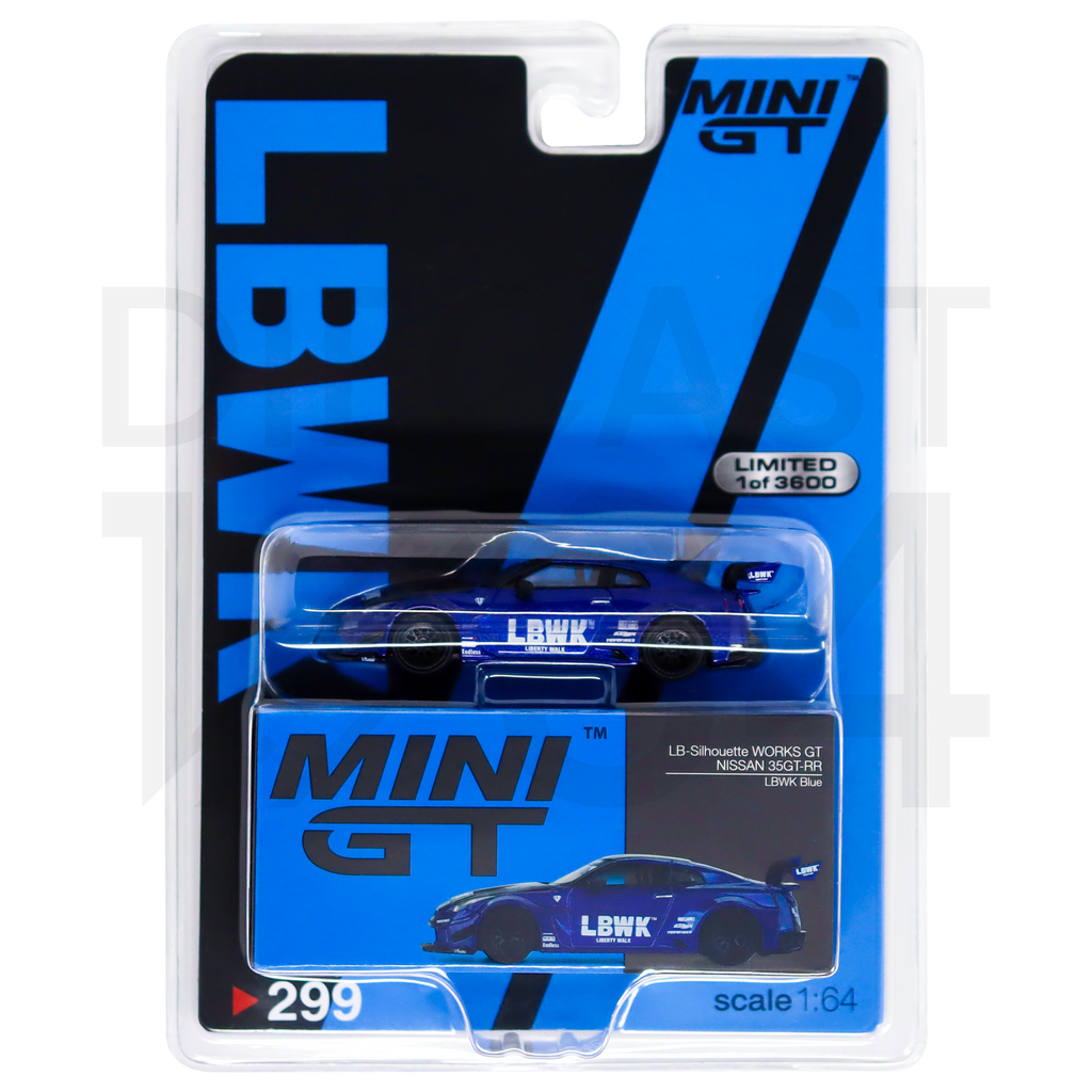 Diecast 164 | Mini GT Blue Nissan R35 Liberty Walk Livery